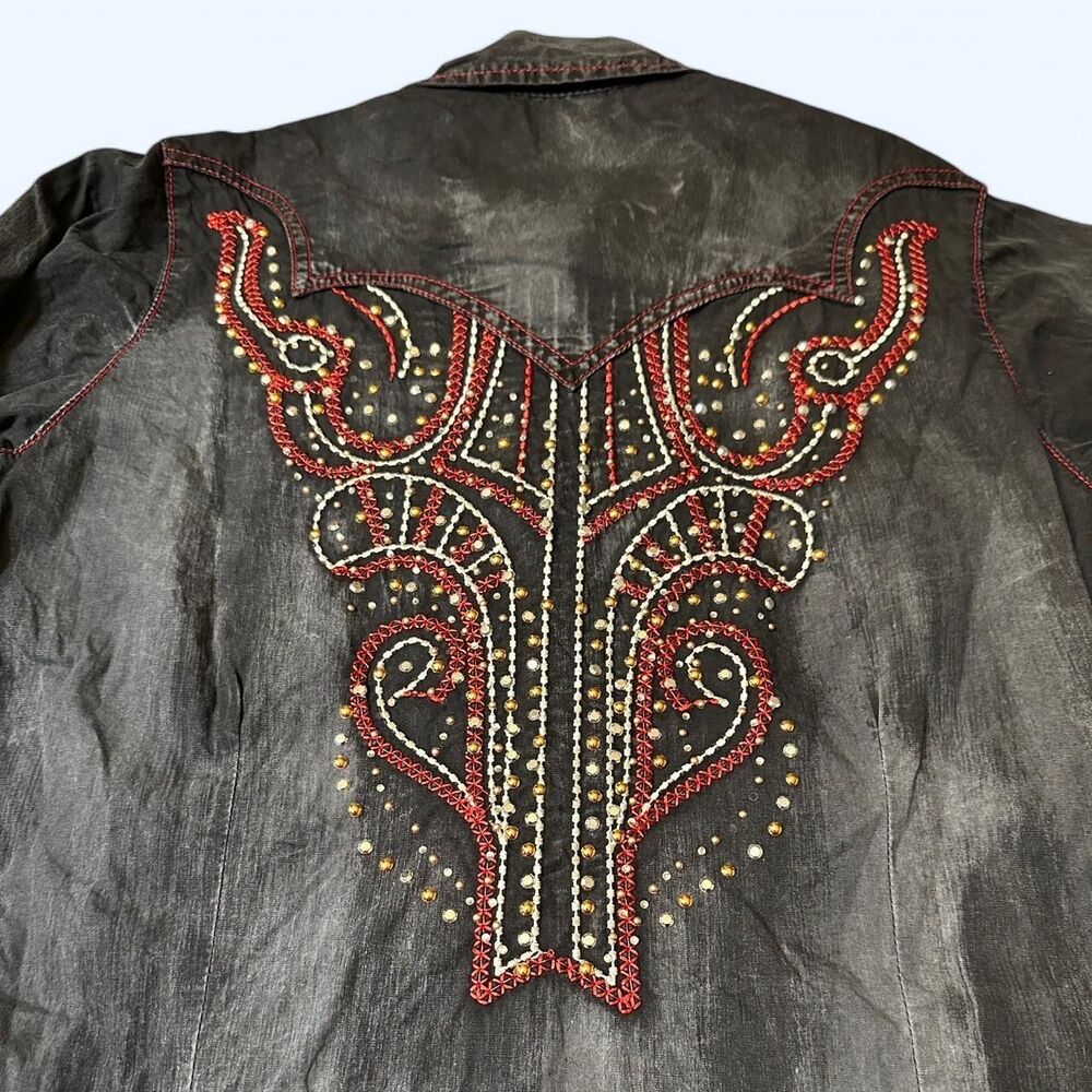 Rock 47 by Wrangler Embellished Western Shirt – Size M - Picture 6 of 6